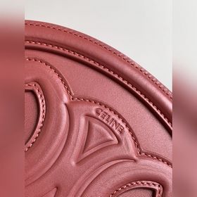 CELINE OVAL CUIR TRIOMPHE Большая гладкая кожаная сумка овальной 