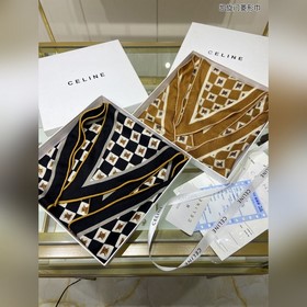 CELINE Ромбовидный платок Многофункциональный галстук ярких цвето