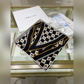 CELINE Ромбовидный платок Многофункциональный галстук ярких цвето
