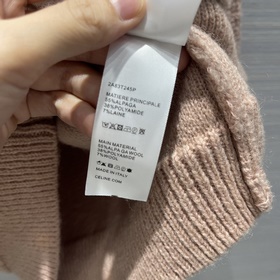 CELINE Свитере с капюшоном из шерсти альпаки Осенний розовый цве