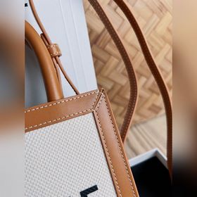 CELINE Triomphe Mini Tote в сочетании с маленьким эльфом выглядит