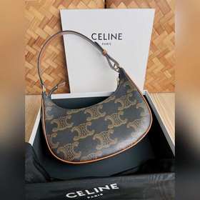 CELINE Ava подмышечная сумка с большим цветочным принтом От клас