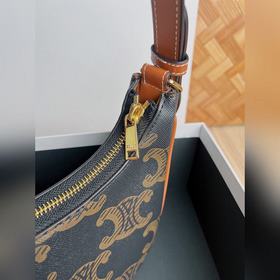 CELINE Ava подмышечная сумка с большим цветочным принтом От клас