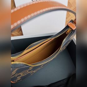 CELINE Ava подмышечная сумка с большим цветочным принтом От клас