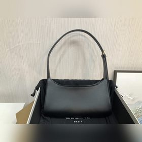 CELINE CUIR TRIOMPHE Гладкая кожаная сумка через плечо с мотивом 