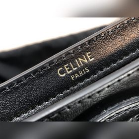 CELINE CUIR TRIOMPHE Гладкая кожаная сумка через плечо с мотивом 