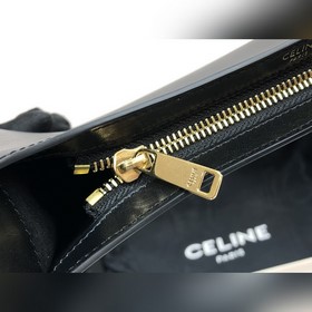 CELINE CUIR TRIOMPHE Гладкая кожаная сумка через плечо с мотивом 