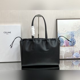 CELINE｜CABAS TRIOMPHE Сумка из гладкой кожи с завязками Новая мод