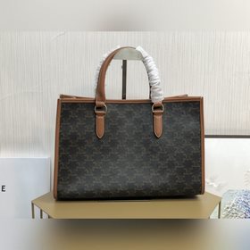 CELINE CABAS Мини-сумка из кожи с логотипом Новейшая мини-сумка-т