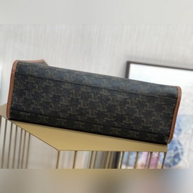 CELINE CABAS Мини-сумка из кожи с логотипом Новейшая мини-сумка-т