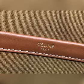 CELINE CABAS Мини-сумка из кожи с логотипом Новейшая мини-сумка-т