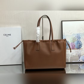 CELINE｜CABAS TRIOMPHE Сумка из гладкой кожи с завязками Новая мод