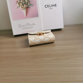 CELINE TRIOMPHE Маленький кожаный кошелек TRIOMPHE Логотип TRIOMP