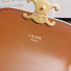 CELINE TRIOMPHE Маленький кожаный кошелек TRIOMPHE Логотип TRIOMP