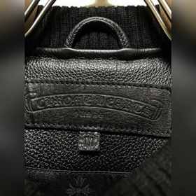 Chrome Hearts Осень-зима Новинка Классическая кожаная куртка Мате