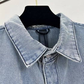 Chrome Hearts Кросс-рубашка с узором «Кросс» Импортная джинсовая 