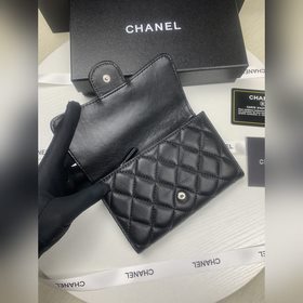 CHANEL серия cf, средняя длина, кошелек с тремя отделами, поступи