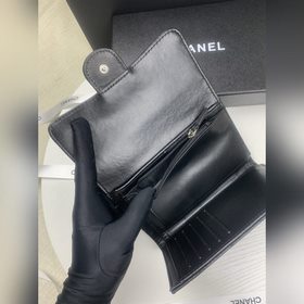 CHANEL серия cf, средняя длина, кошелек с тремя отделами, поступи