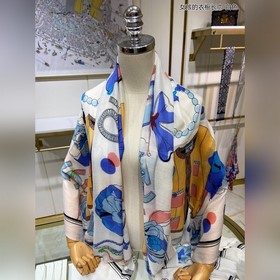 CHANEL Длинный шарф для девочек 100% высококачественный кашемир 