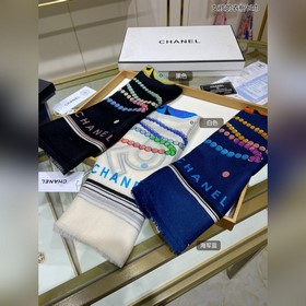 CHANEL Длинный шарф для девочек 100% высококачественный кашемир 