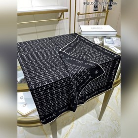 CHANEL Маленький шарф с ручным логотипом из кашемира Высококачест