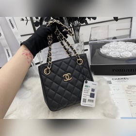 AS3176 Chanel 2022 весна-лето новейшая сумка-тоут из кожи бычка с