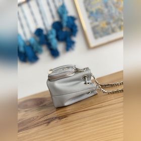 Сумка Chanel с цепочкой, серая