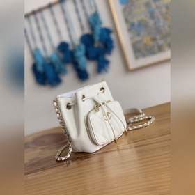 Сумка Chanel с цепочкой, серая