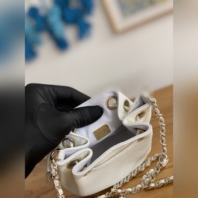 Сумка Chanel с цепочкой, серая