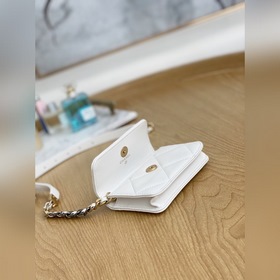 Новая модель кожаного кошелька Chanel с цепочкой