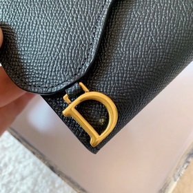 Седло Dior [цвет] Короткий кошелек с тремя складками, внешняя сто
