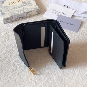 Седло Dior [цвет] Короткий кошелек с тремя складками, внешняя сто