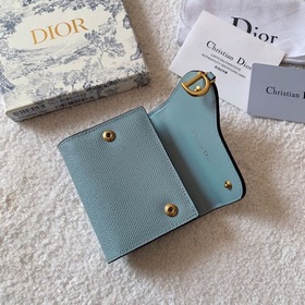 Седло Dior [цвет] Короткий кошелек с тремя складками, внешняя сто
