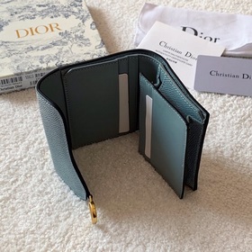Седло Dior [цвет] Короткий кошелек с тремя складками, внешняя сто