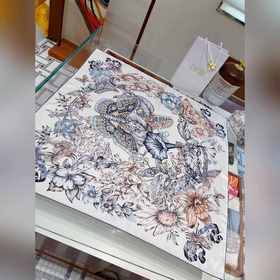 Dior Limited Edition Top-Quality Silk Square Scarf Красивые бабоч