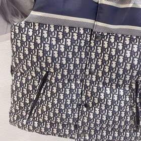 Dior / Диор FW22 Пуховик с буквенным принтом и воротником-стойкой