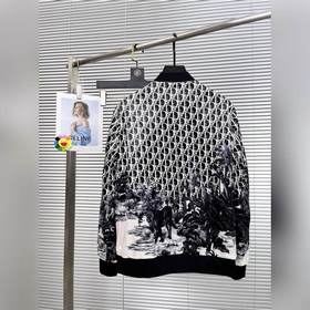 Dior Мужская осенне-зимняя новинка： куртка с воротником-бийсом и 