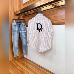 Dior//Диор Мужская модная рубашка с длинными рукавами Незаменимы