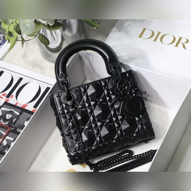 Lady &amp;nbsp;Dior &amp;nbsp; Mini17cm Модель M6003 черный Эта с
