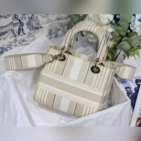 Dior Полоски, абрикосовый с легким золотистым оттенком Серия Lady