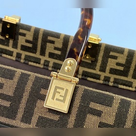 Сумка из парусины FENDI В этом году серия с принтом в стиле «олд