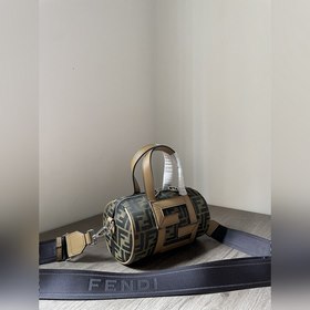 FENDI Сумка-барабан для женщин и мужчин Ткань с узором в стиле «
