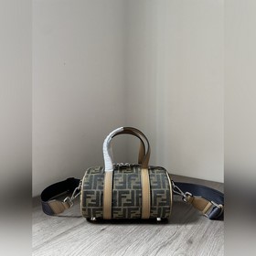 FENDI Сумка-барабан для женщин и мужчин Ткань с узором в стиле «