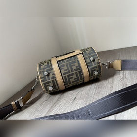 FENDI Сумка-барабан для женщин и мужчин Ткань с узором в стиле «