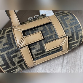 FENDI Сумка-барабан для женщин и мужчин Ткань с узором в стиле «