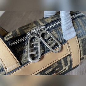 FENDI Сумка-барабан для женщин и мужчин Ткань с узором в стиле «