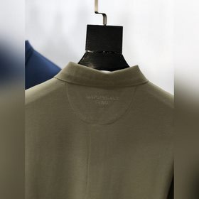 【Fendi】 Мужская рубашка-поло из хлопка с длинными рукавами для де