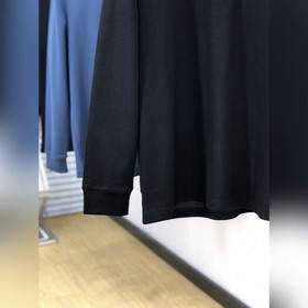 【 Fendi 】 Мужская рубашка-поло из хлопка с длинными рукавами для 