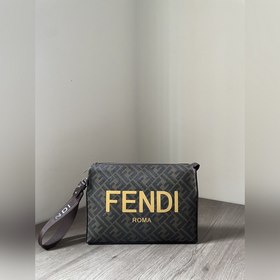 FENDI Маленький монстр 533 Итальянская кожа с металлическими глаз