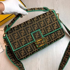 FENDI Большая сумка 33 см Новая сумка Baguette из импортного дени
